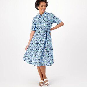 Studio Park x Jane Treacy Petite Classic Shirtdress - Sz PXL a96600